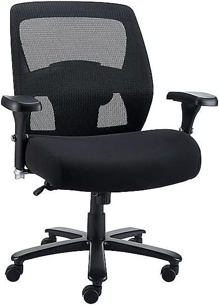 MyOfficeInnovations Mesh Big and Tall Chair Black 1680262