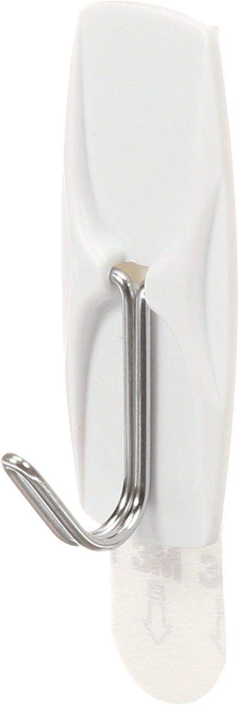 3M Command Large Utility Hooks, White, 12 Hooks, 18 Adhesive Strips