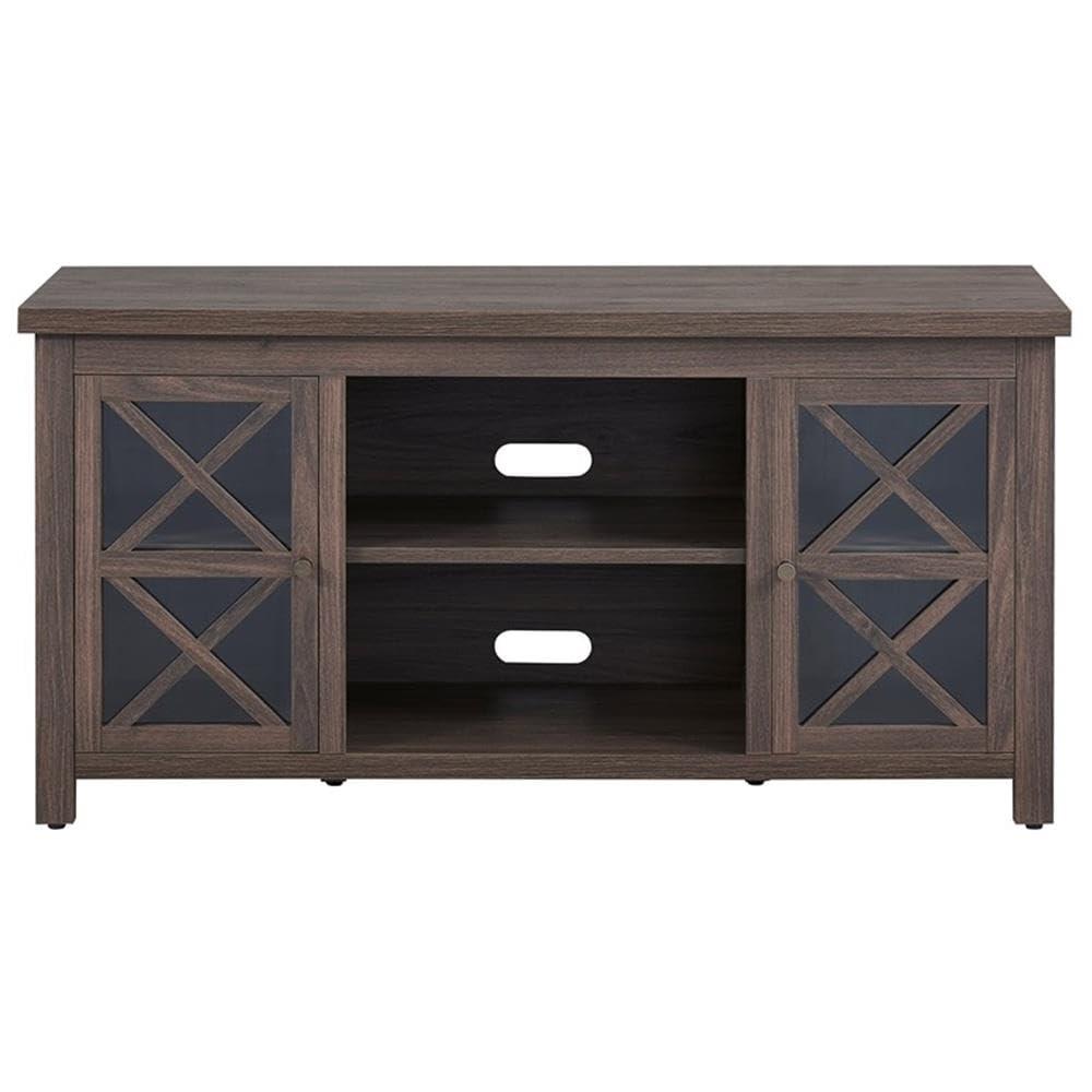 Evelyn&Zoe Colton Rectangular TV Stand for TV's up to 55", Alder Brown