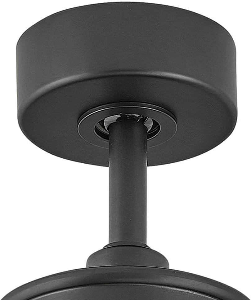 Matte Black 36-Inch Steel Ceiling Fan Downrod
