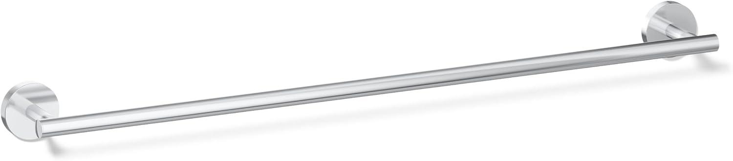 Elate Wall Mounted Round Towel Bar, Metal Wall-Mounted Towel Holder