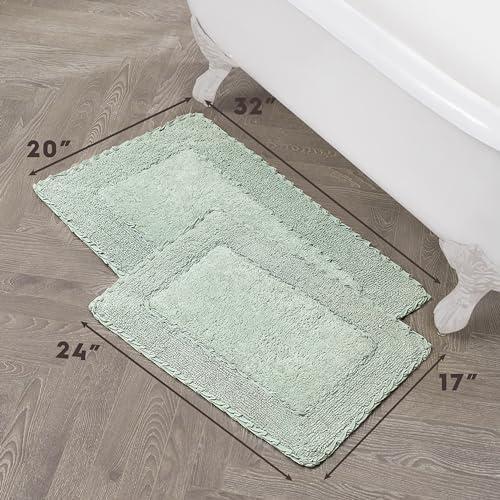 Laura Ashley Ruffle 100% Cotton Bath Rugs