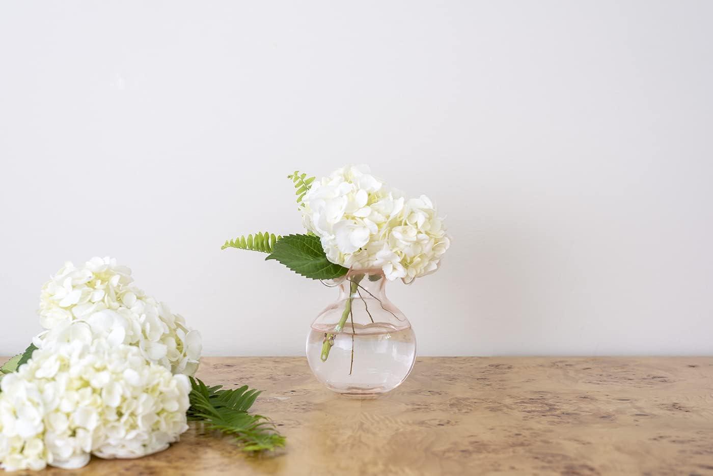 Hibiscus Glass Bud Vase