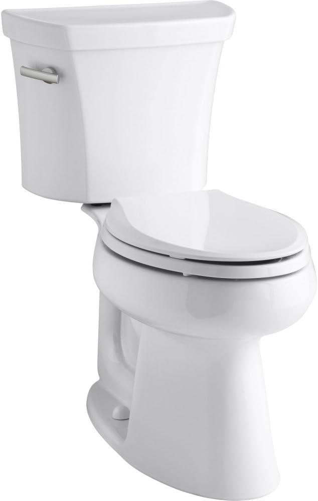 White High Efficiency Dual Flush Elongated Two-Piece Toilet