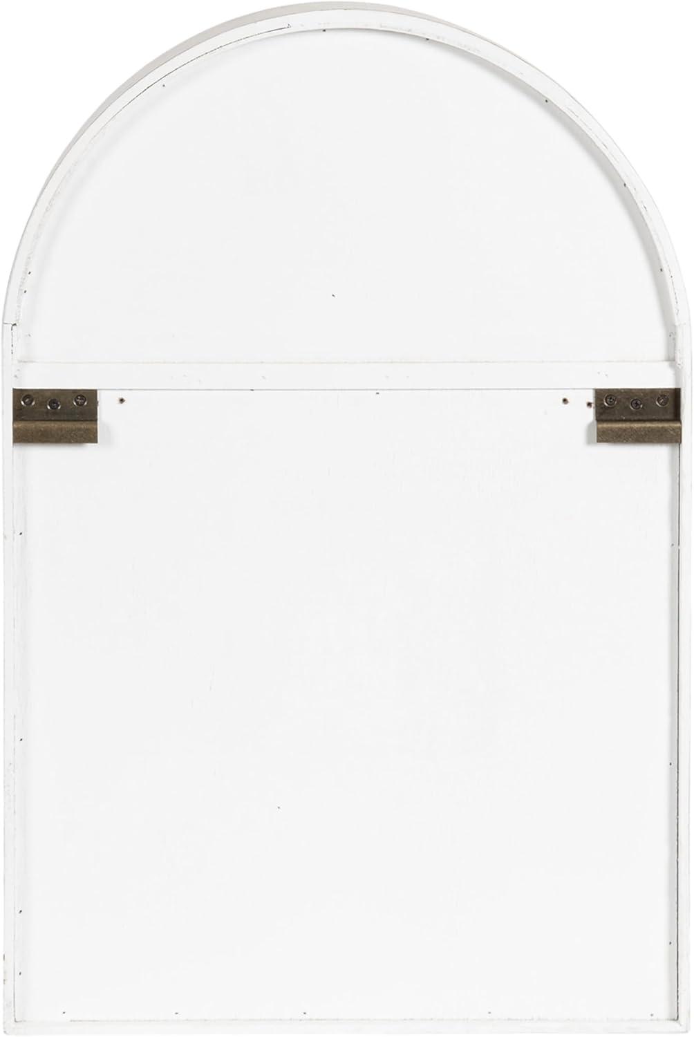 Kate and Laurel Megara Arched Wall Mounted Cabinet, 16x6x24, Black