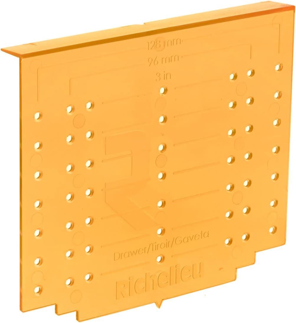 Richelieu Rictempvpack Cabinet Drawer And Door Drilling Template Kit For 3", 3-3/4", Or 5"