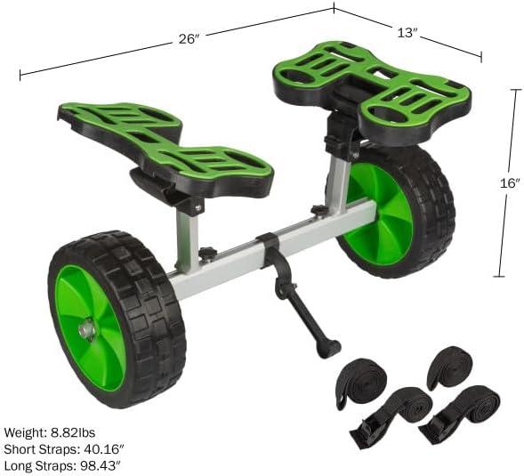Kayak Cart with 220lb Capacity, Green