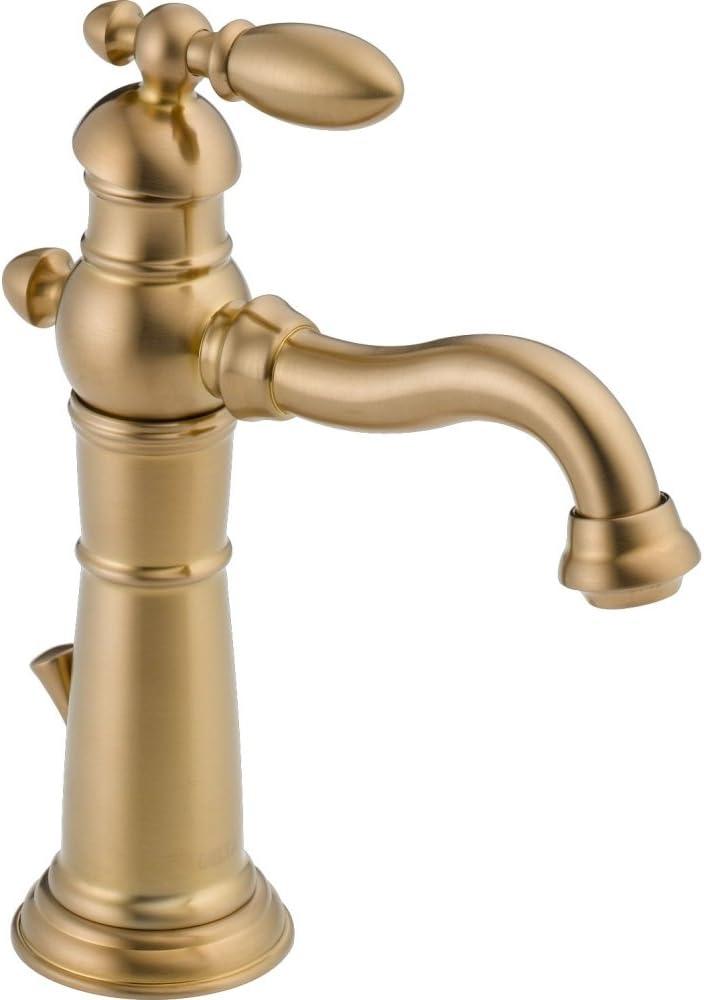 Victorian Single Hole Bathroom Faucet with Drain Assembly