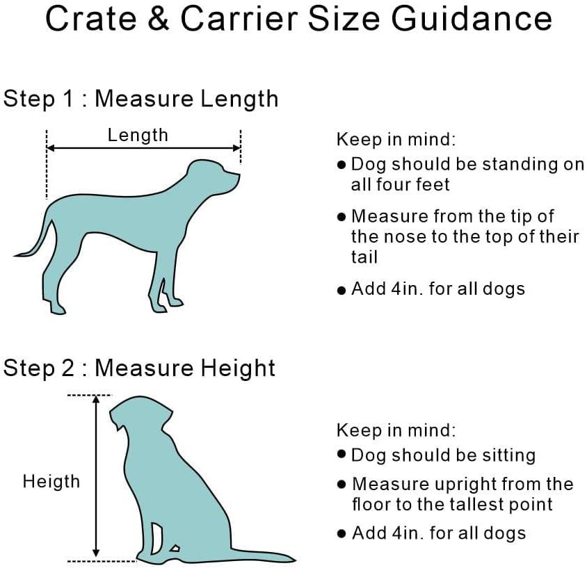Unipaws Dog Crate End Table with Cushion, Wooden Wire Pet Kennels with Double Doors, Modern Design Dog House, Chew-Proof, Walnut