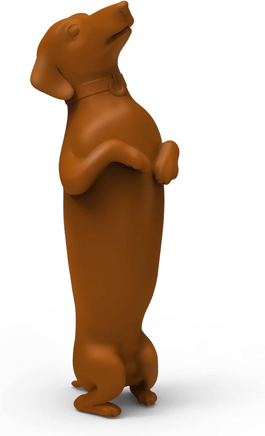 Brown Silicone Dachshund Wine Bottle Stopper