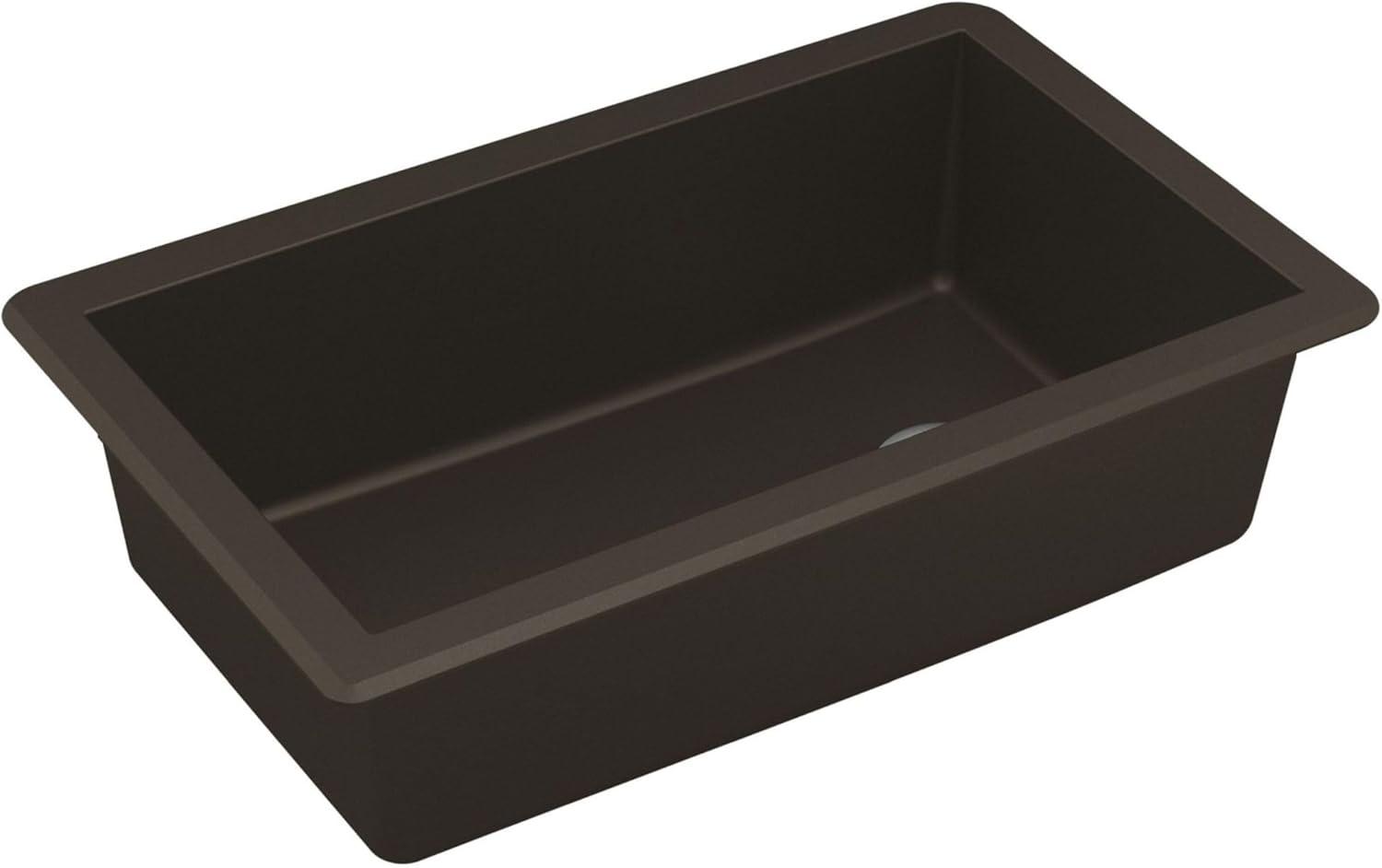 Karran Undermount Quartz Composite 31-3/4'' X 19-1/4'' Single Bowl Kitchen Sink