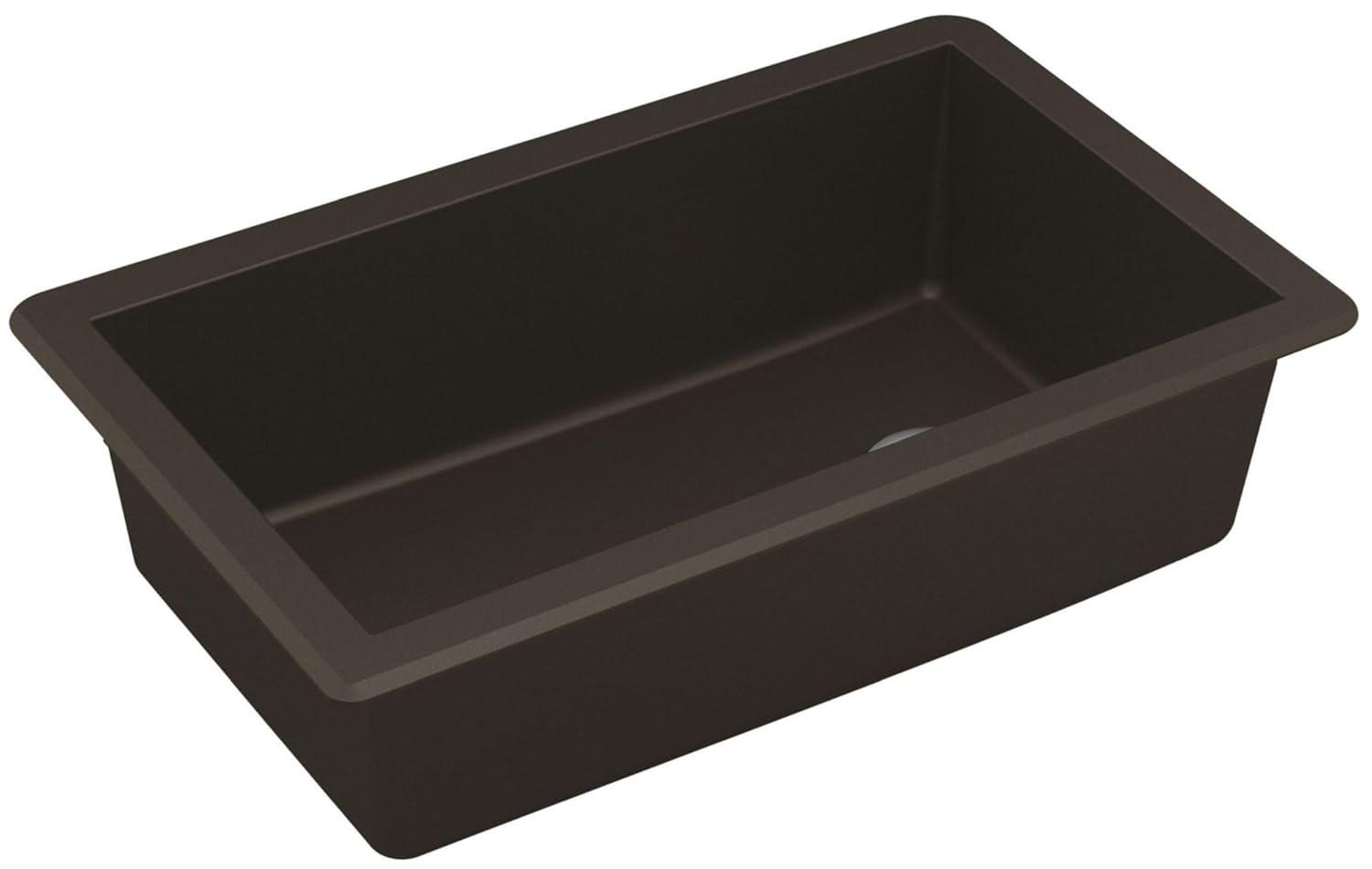 Karran Undermount Quartz Composite 31-3/4'' X 19-1/4'' Single Bowl Kitchen Sink