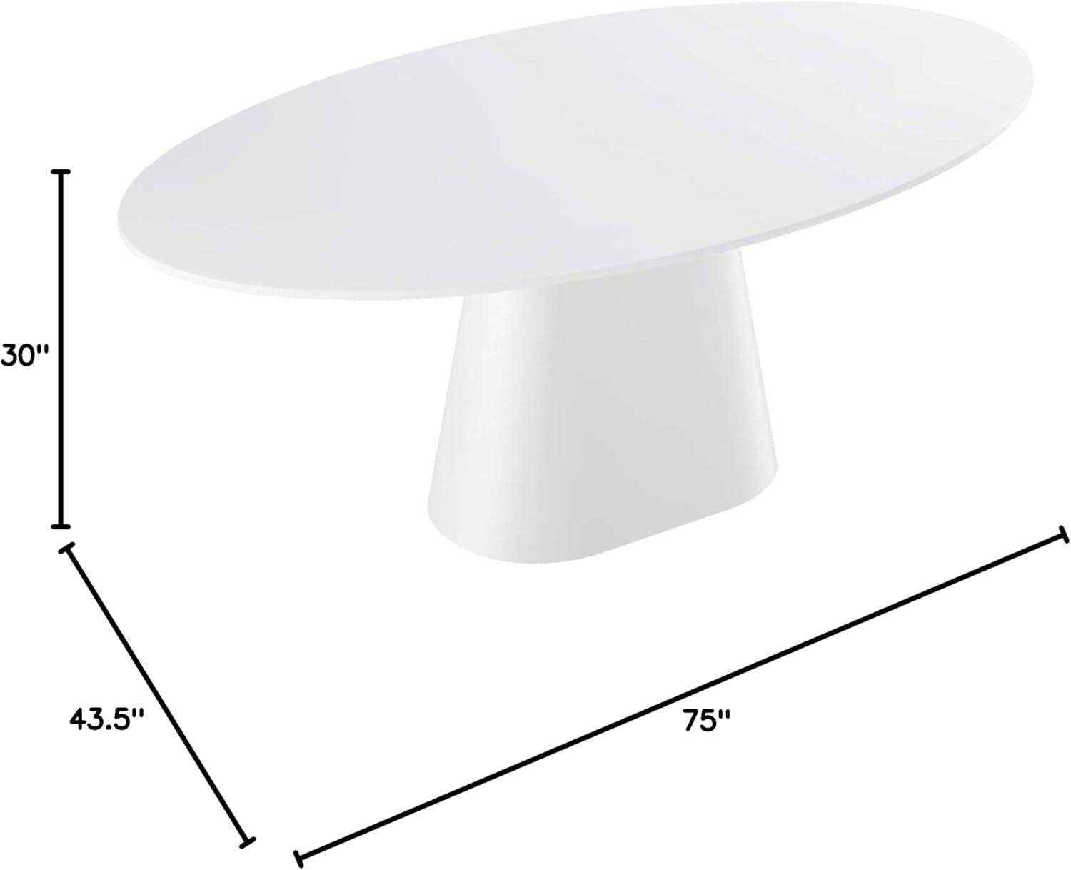 Modway Provision 75" Oval Dining Table