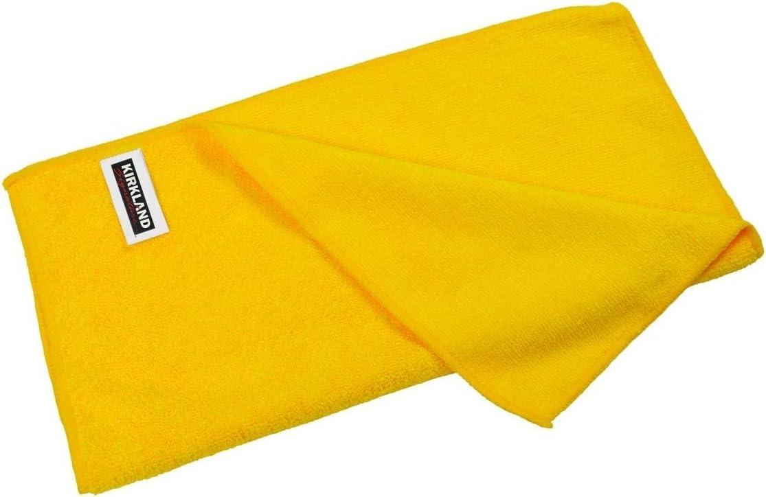 Kirkland Signature Ultra High Pile Premium Microfiber Towels, 36 Count (Pack of 1), Yellow - 713160