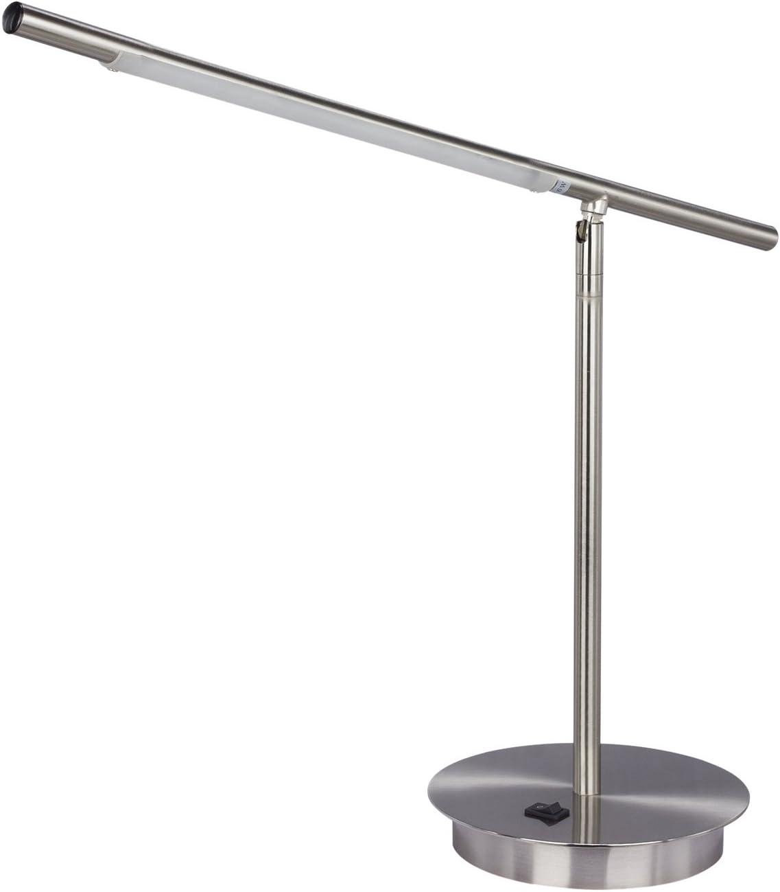 Fangio Lighting Metal Satin Chrome 24.5-inch Table Lamp