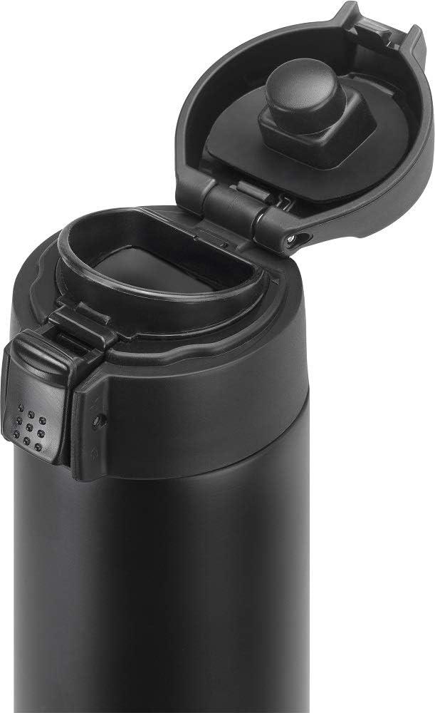 Matte Black Stainless Steel 450ml Travel Bottle