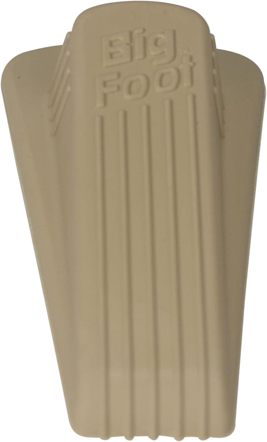 Beige Vulcanized Rubber Heavy-Duty Door Wedge, 4-3/4"