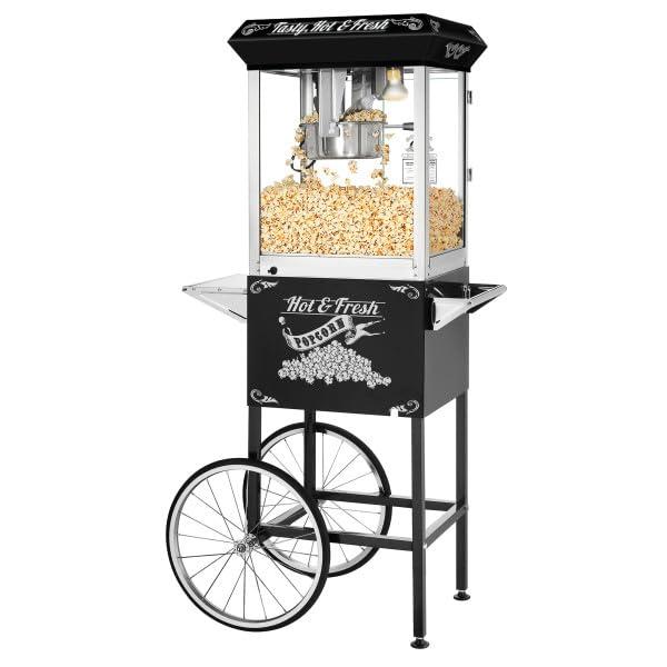 Great Northern Popcorn Lincoln Popcorn Machine with Cart - 8oz Popper with Stainless-Steel Kettle by Great Northern Popcorn