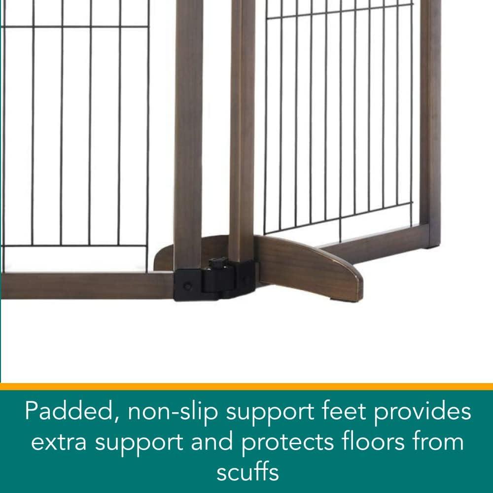 North States MyPet Extra-Wide Freestanding Versa-Lock Pet Gate, Expands to 72" Wide