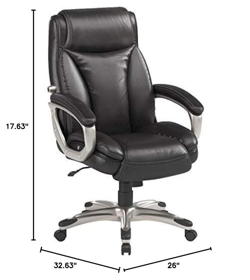 Alera Office Desk Chair, High-Back, Black/Graphite