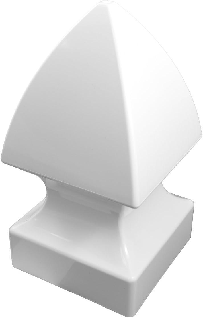 White Gothic Vinyl 4x4 Weatherproof Post Cap