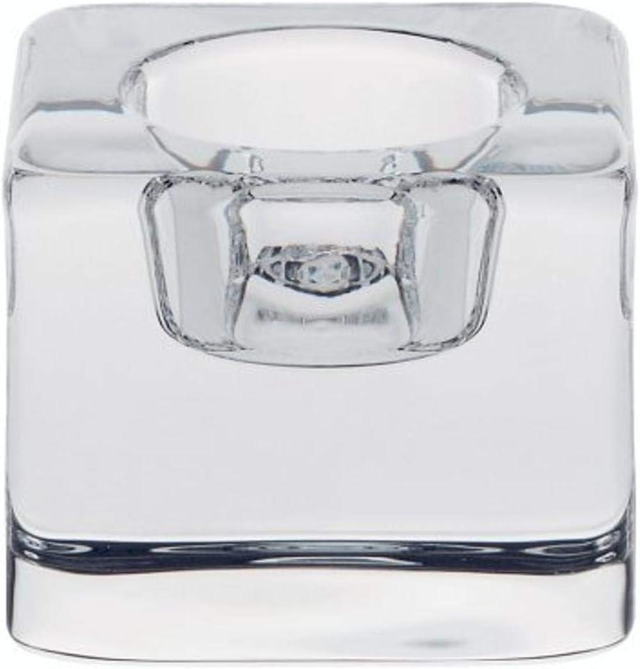 Ice Cube 2.5'' H Crystal Tabletop Votive Holder