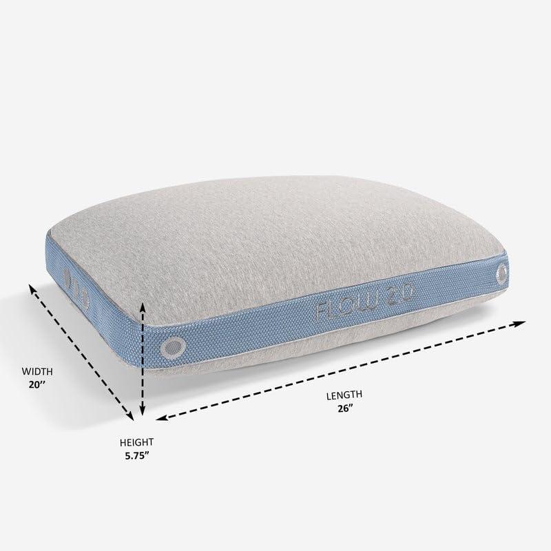 Bedgear Bedgear Flow Performance Pillow - Breathable Bed Pillow - Medium - Washable Cover