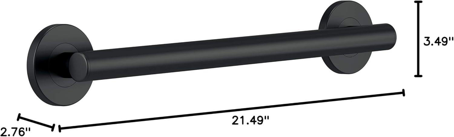 Contemporary Concealed Screw Decorative 18" Grab Bar