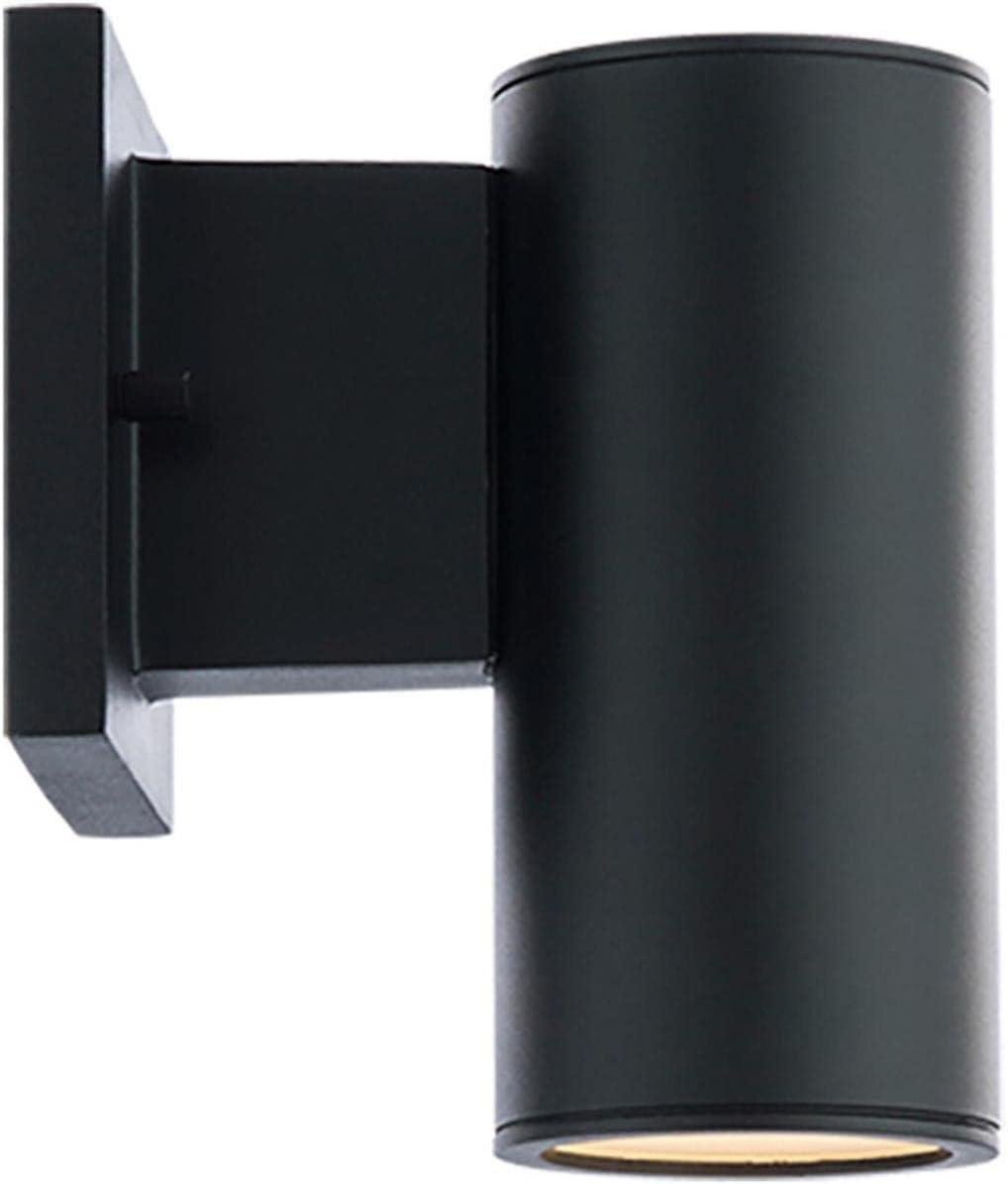 Black Acrylic Cylinder Dimmable LED Wall Sconce