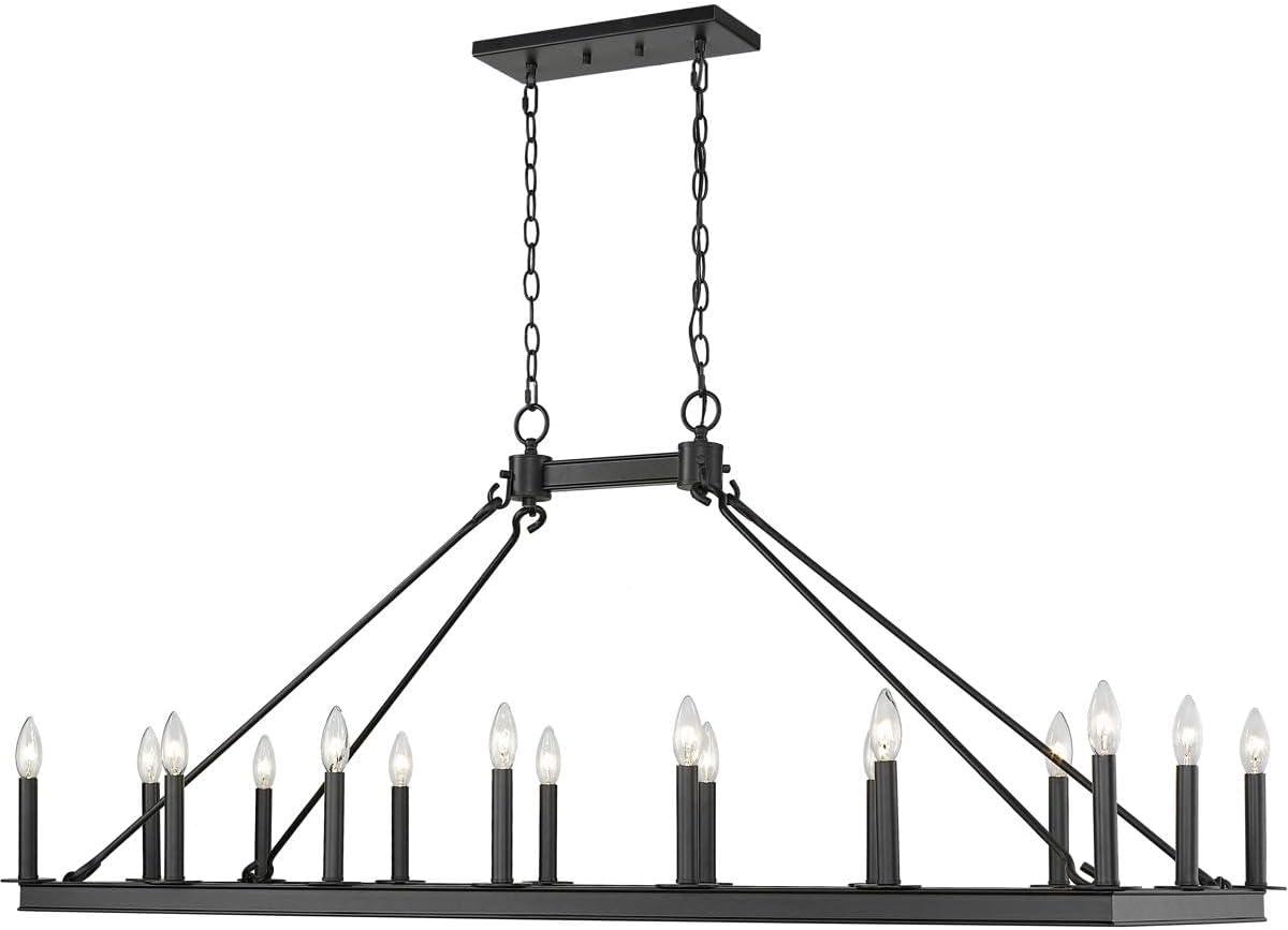 Z-Lite Barclay 16 - Light Chandelier in  Matte Black