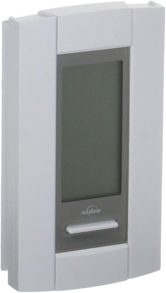 White Digital Programmable Line Voltage Thermostat with Remote