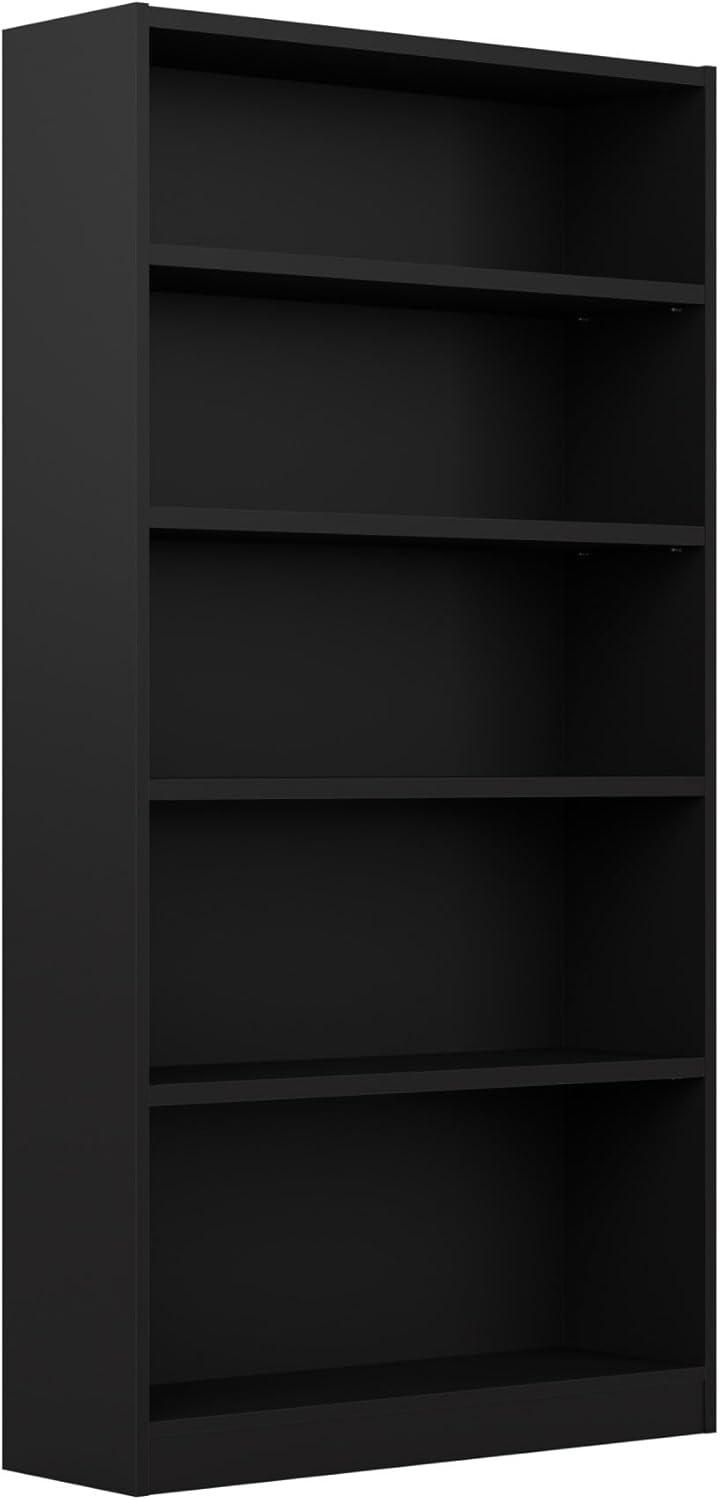 Bush Furniture Universal 5 Shelf Bookcase in Classic Black