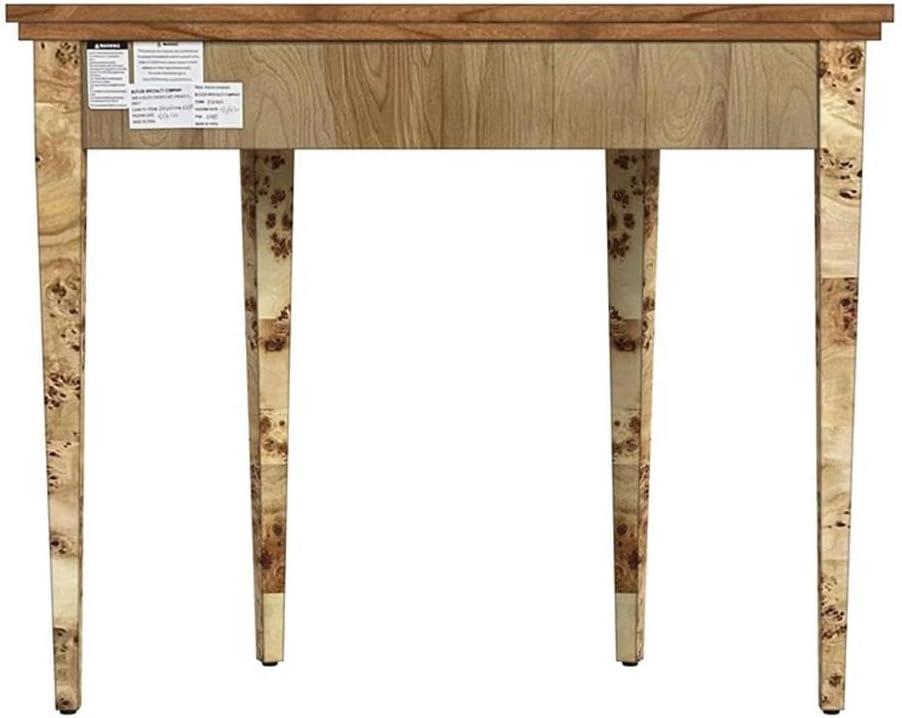 Butler Specialty Company Hampton Burl Demilune 36" Console Table - Light Brown