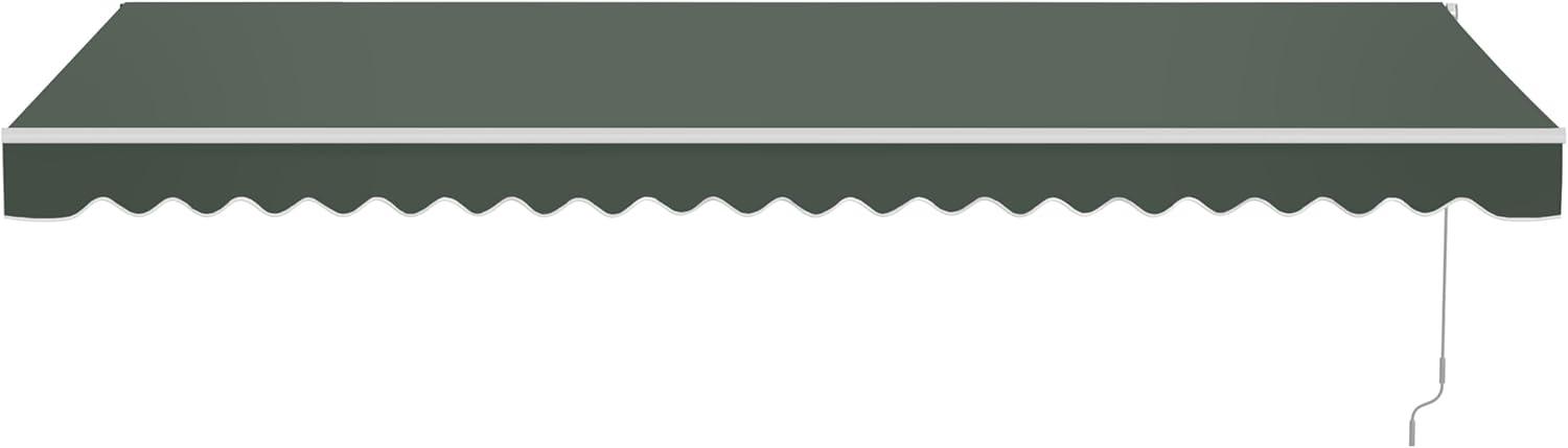 ALEKO ALEKO Motorized Retractable Outdoor Awning with White Frame