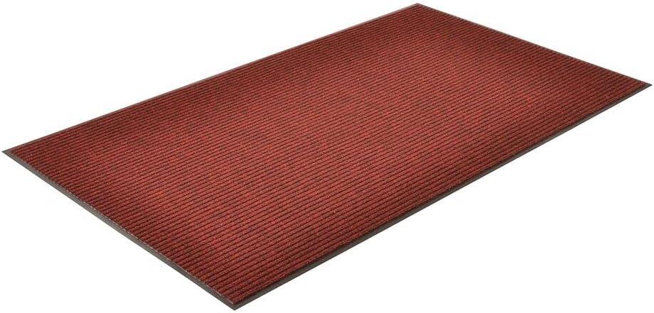 Notrax Carpeted Runner,Red/Black,3ft. x 10ft. 117S0310RB