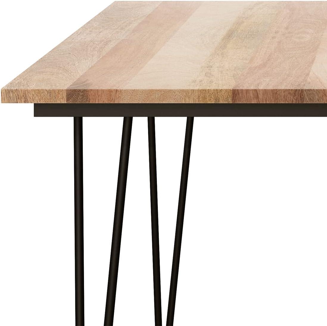 Simpli Home Hunter 54-inch Square Dining Table in Natural