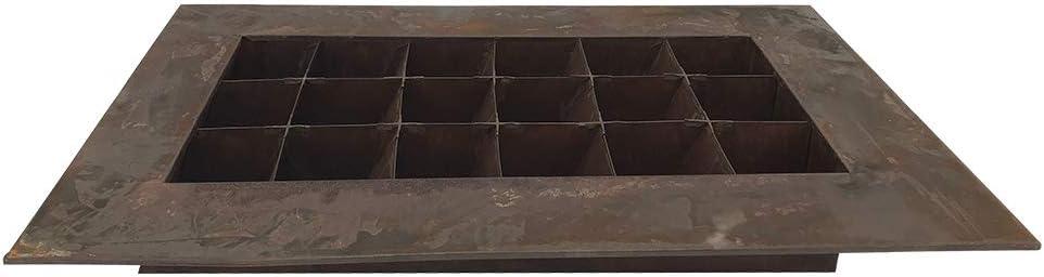 Modern Home Living Wall Galvanized Steel/Zinc Succulent Planter (Rust Zinc, 18 Pocket)