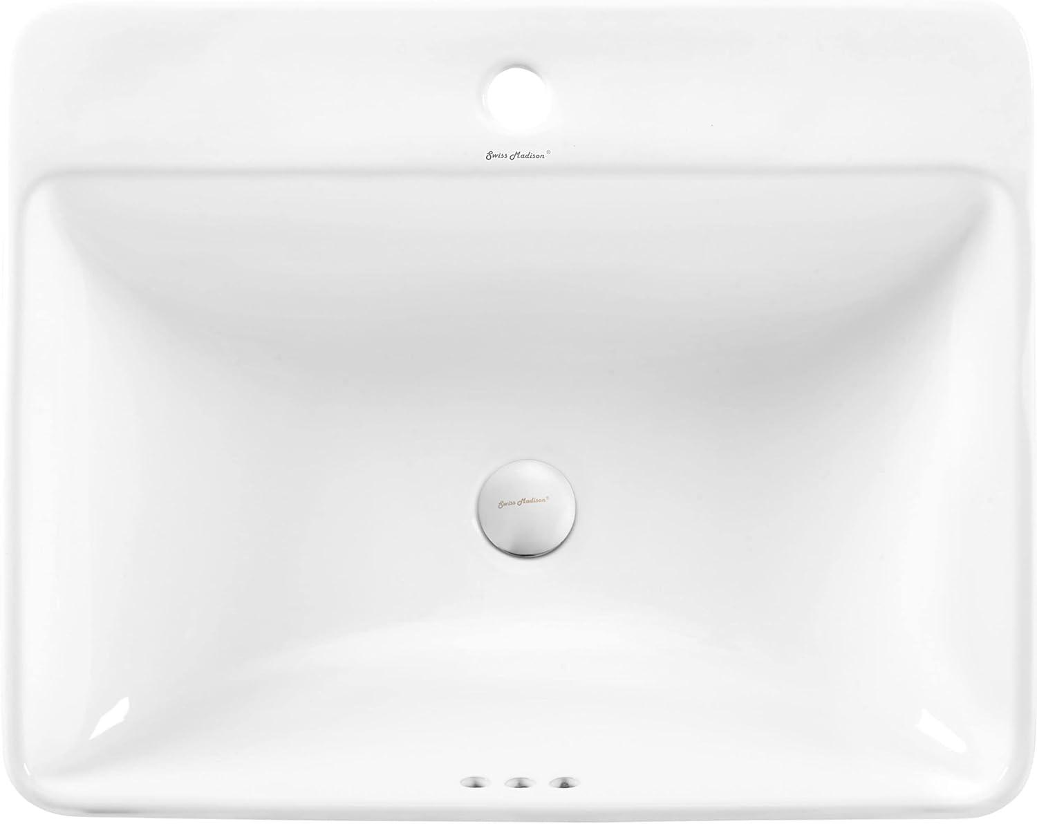 Carre Large Rectangle Vessel Sink