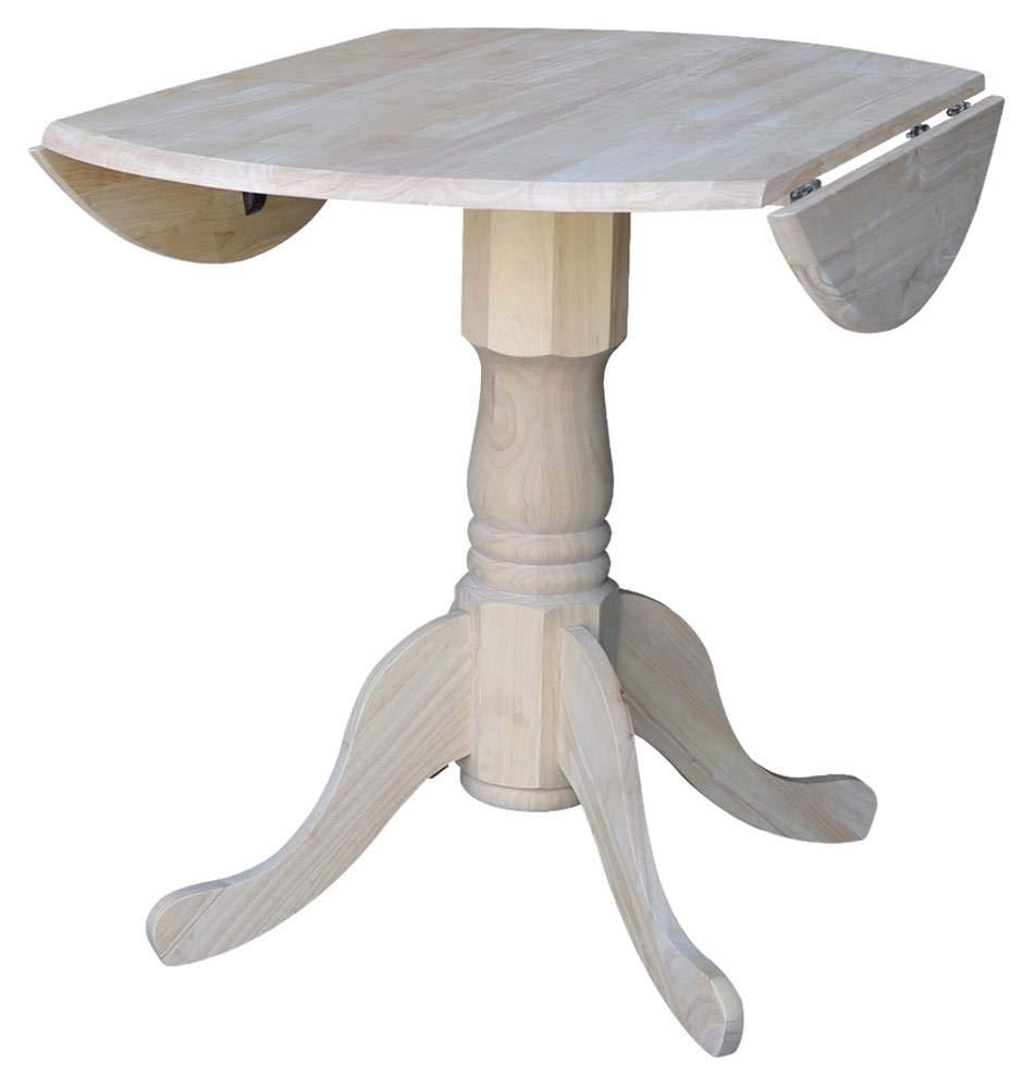 International Concepts Dual Drop Leaf Table - 36", Unfinished