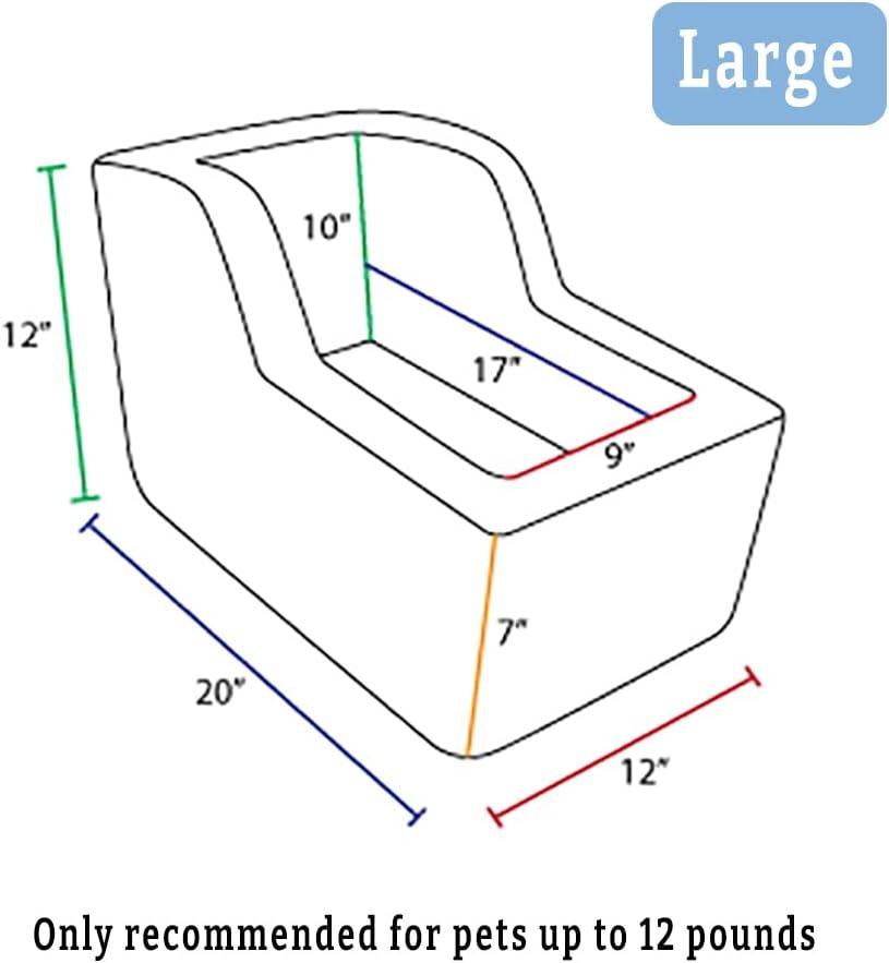 Snoozer Large High Back Console Dog Car Seat Travel Dog Bed Carrier for Dogs up to 12lbs, Provides Safe Pet Travel with Dog Car Seat Belt Harness Strap, Removable Machine Washable Merlin Linen Cover