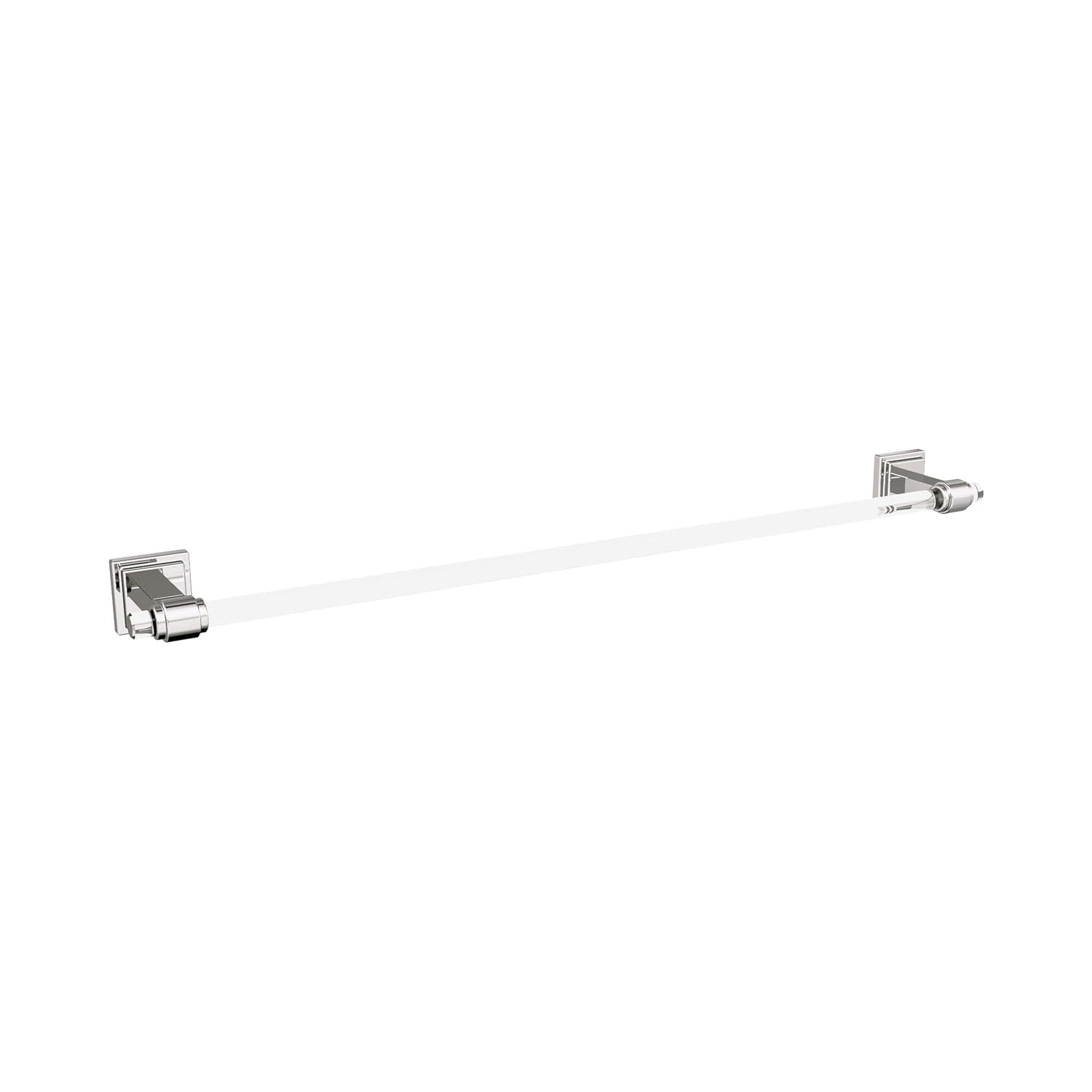 Amerock Glacio Clear/Polished Nickel 24 inch (610mm) Towel Bar