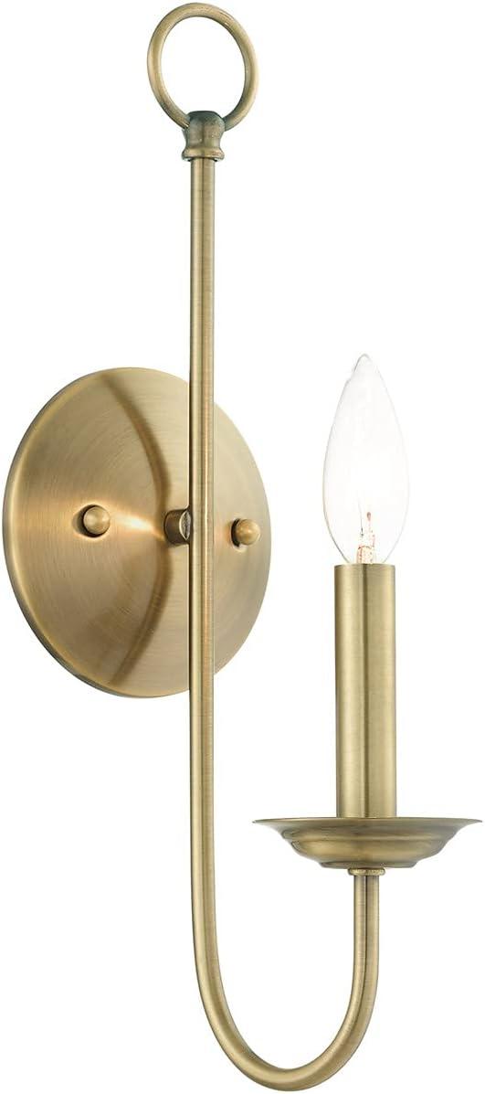 Livex Lighting Estate 1 - Light Wall Light in  Antique Brass