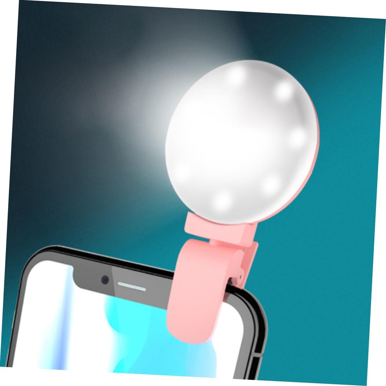 CHILDWEET Clip Brightness Phone Lamp for Streaming Portable Lightweight Design Convenient Clip Easy Use