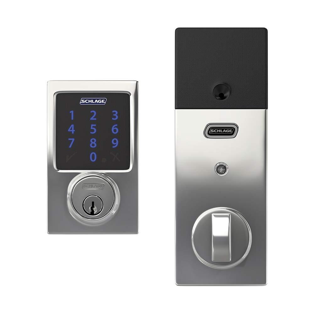 Schlage Be469nx-Cen Connect Century Touchscreen Electronic Deadbolt - Chrome