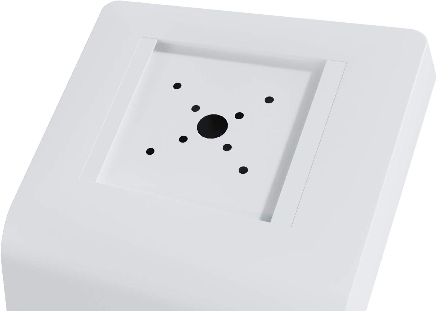 Tablet Kiosk Station – CTA Premium Heavy Duty Large Locking Floor Stand with Interior Cable Routing System for iPad 7th/ 8th/ 9th Gen 10.2” and Other 9-11” Tablets (PAD-KSDKW) – White