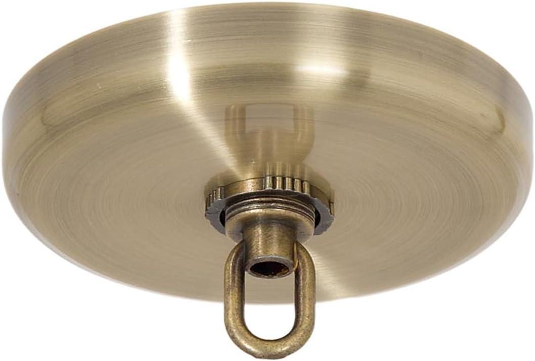 Antique Brass 5-Inch Steel Ceiling Canopy Kit