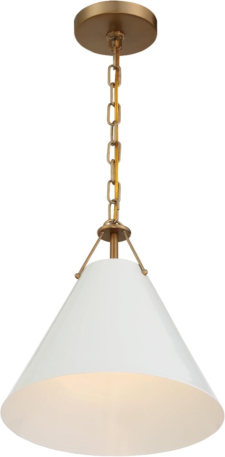 Crystorama Lighting Xavier 1 - Light Pendant in  Vibrant Gold