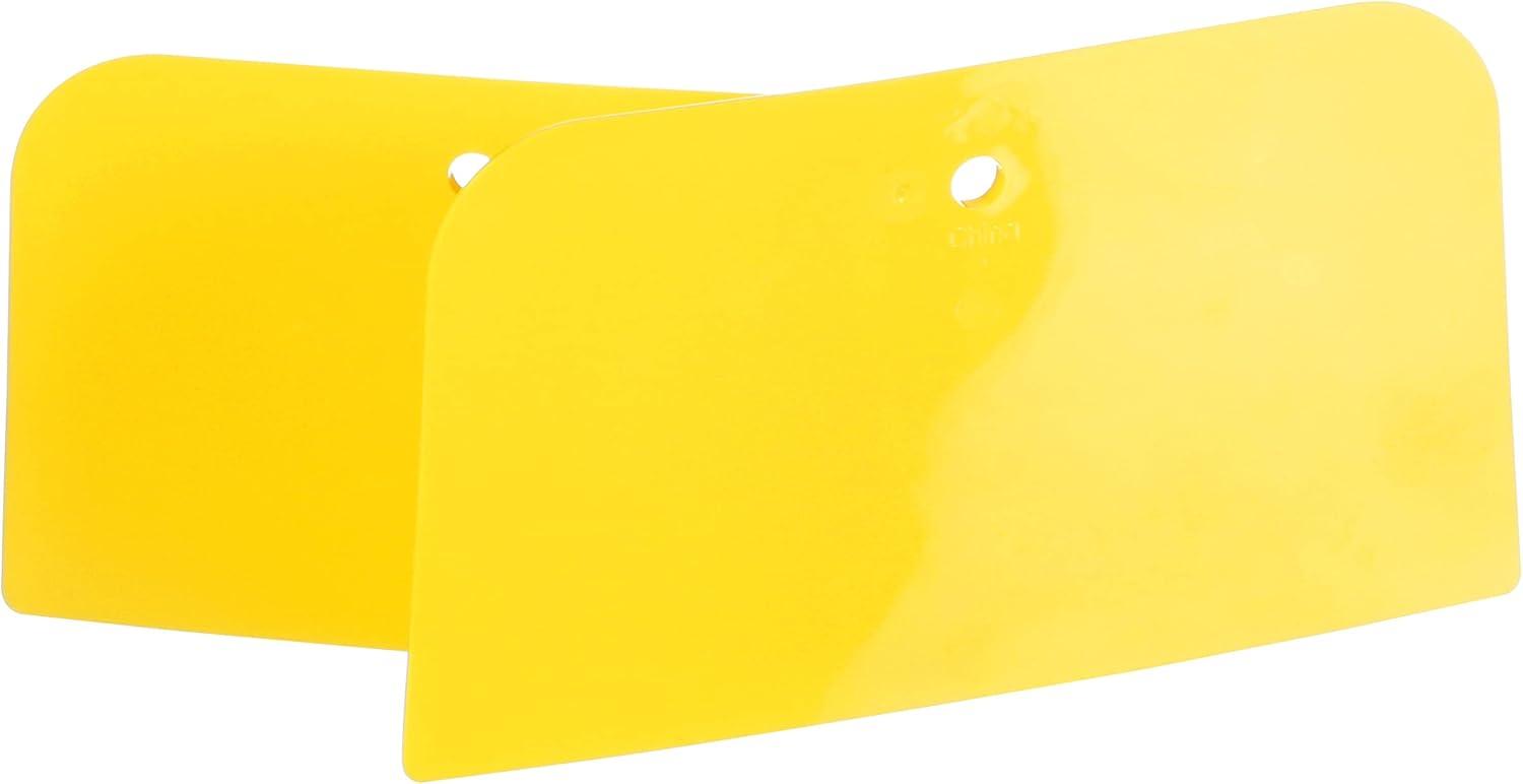 Yellow Flexible Plastic Body Filler Spreaders, 6-inch