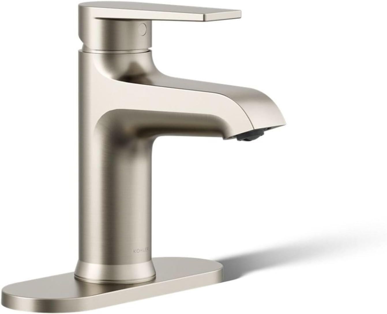 Hint Single-Handle Bathroom Sink Faucet with Escutcheon and Pop-Up Drain, 1.2 GPM