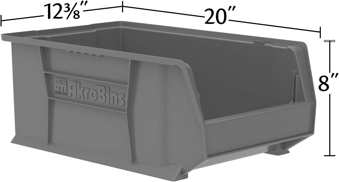 Clear Plastic Stackable Storage Bin with Dividers